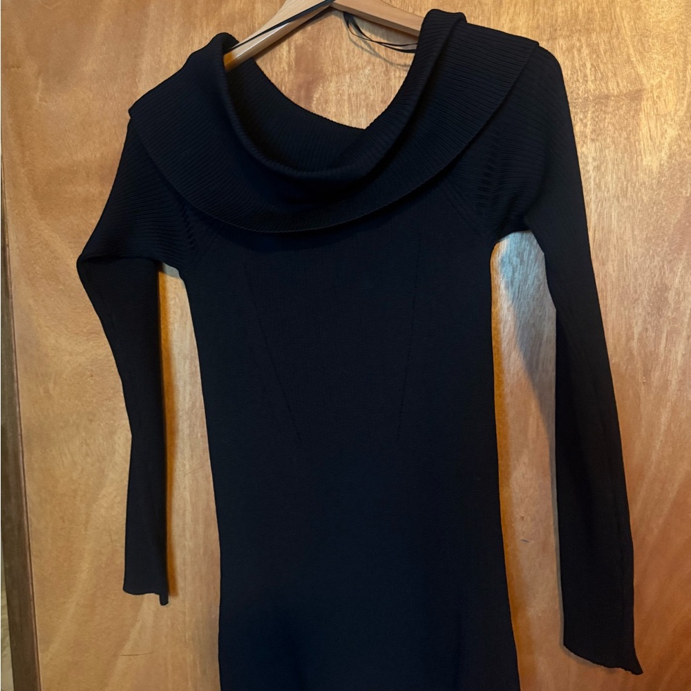 MICHAEL Michael Kors Black Ribbed Knit Sweater